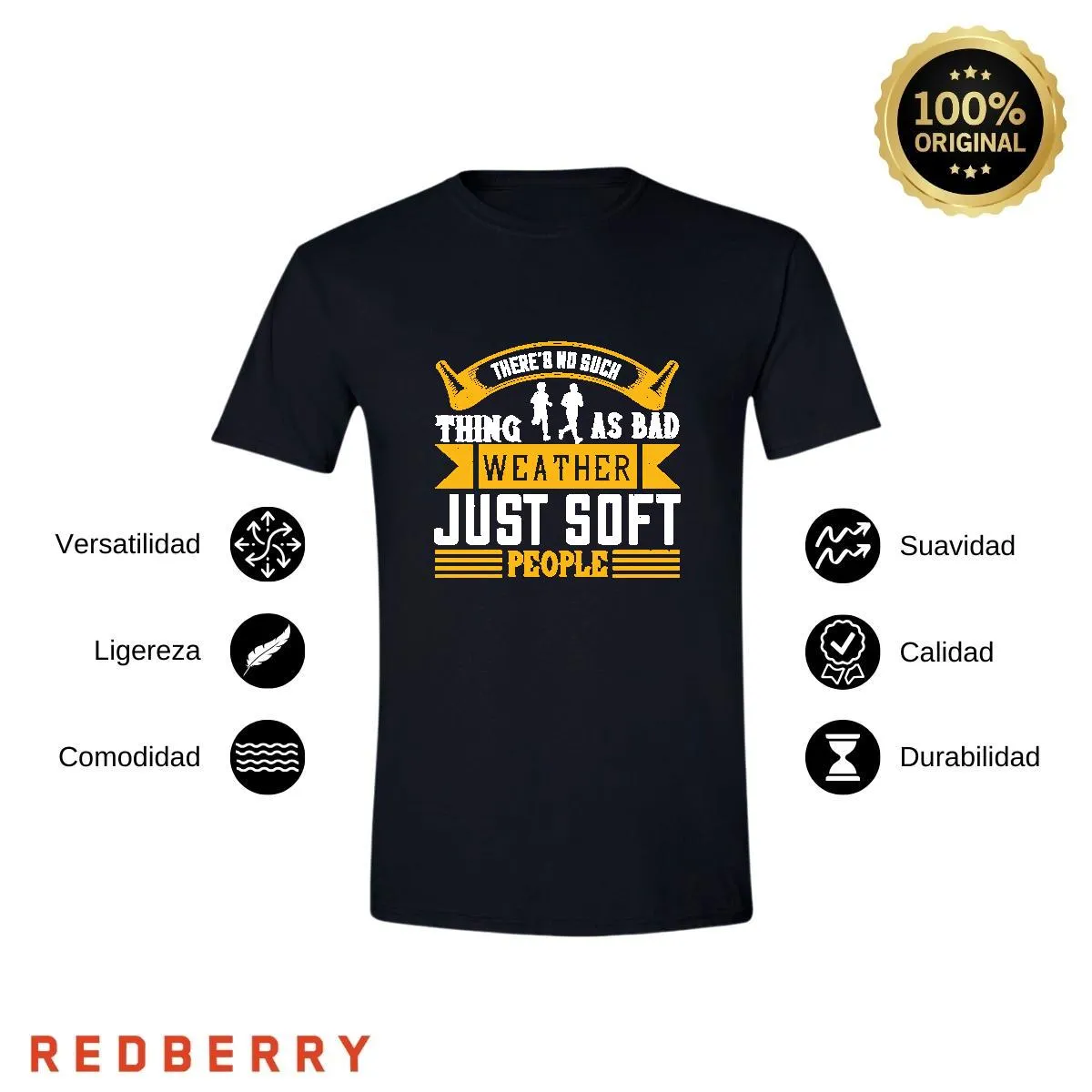 Playera Hombre Running Correr Maratón RN1043